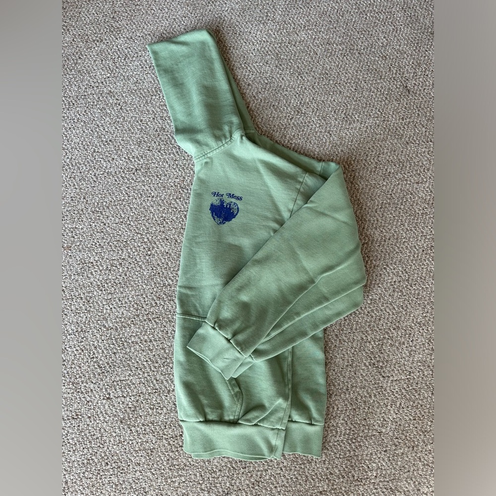 Alix Earle Hot Mess Green Hoodie